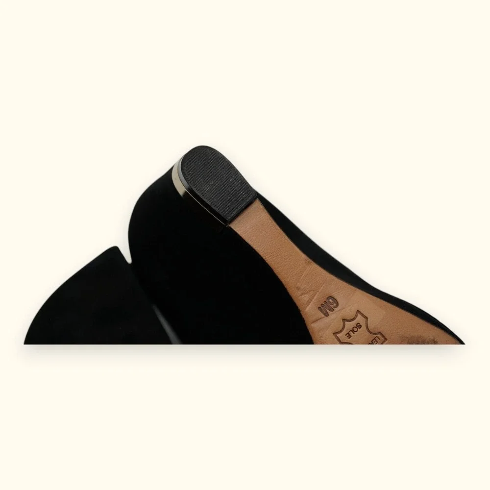 Tory Burch Astoria Wedge Lancaster Suede Shoes Size‎ 6M ~ Heel 3.5